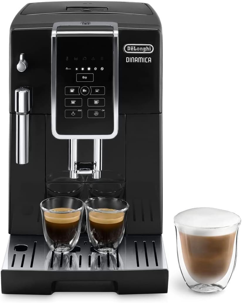 Dinamica Kaffi-Vollautomat, Espresso- und Cappuccino-Maschine, Schwarz für BrewLana
