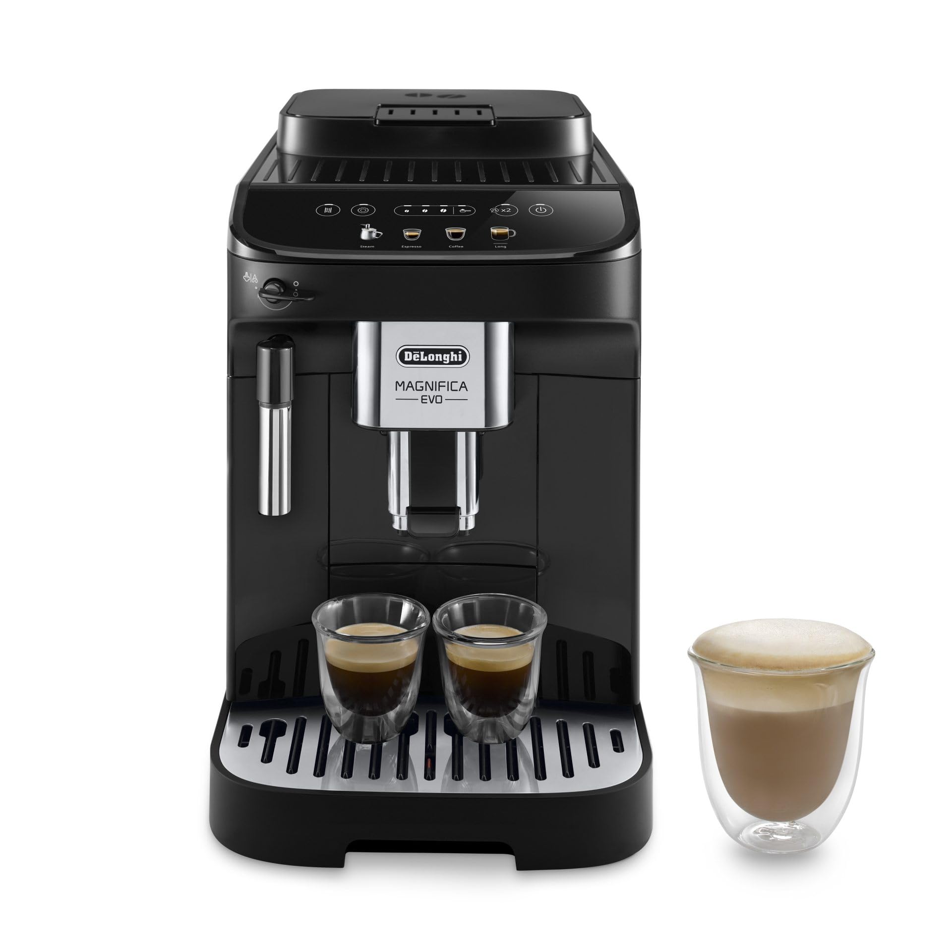 Deluxe Next-Gen, automatischs Brühsystem mit Milchschäumer, Schwarz für BrewLana