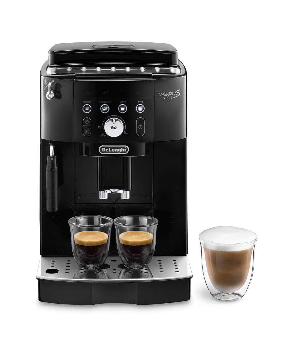 Elite S Smart Kaffi-Vollautomat, Espresso- und Cappuccino-Maschine, 1.8L, 1450W, Schwarz