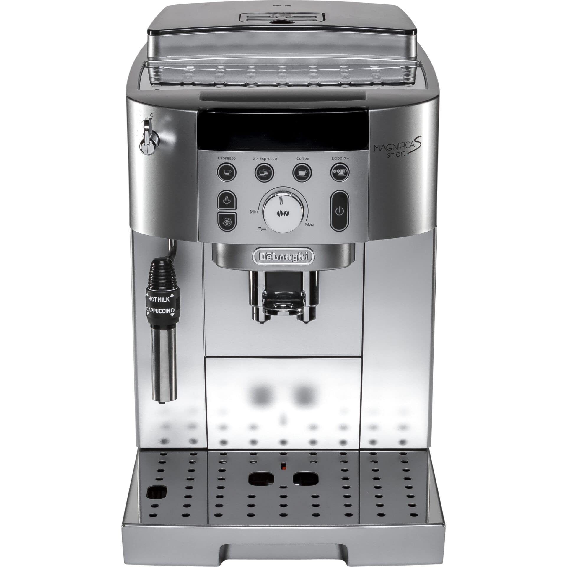 Deluxe S Smart, selbstoperierends Brühsystem inkl. Milchschäumer, Silber Schwarz (BrewLana)